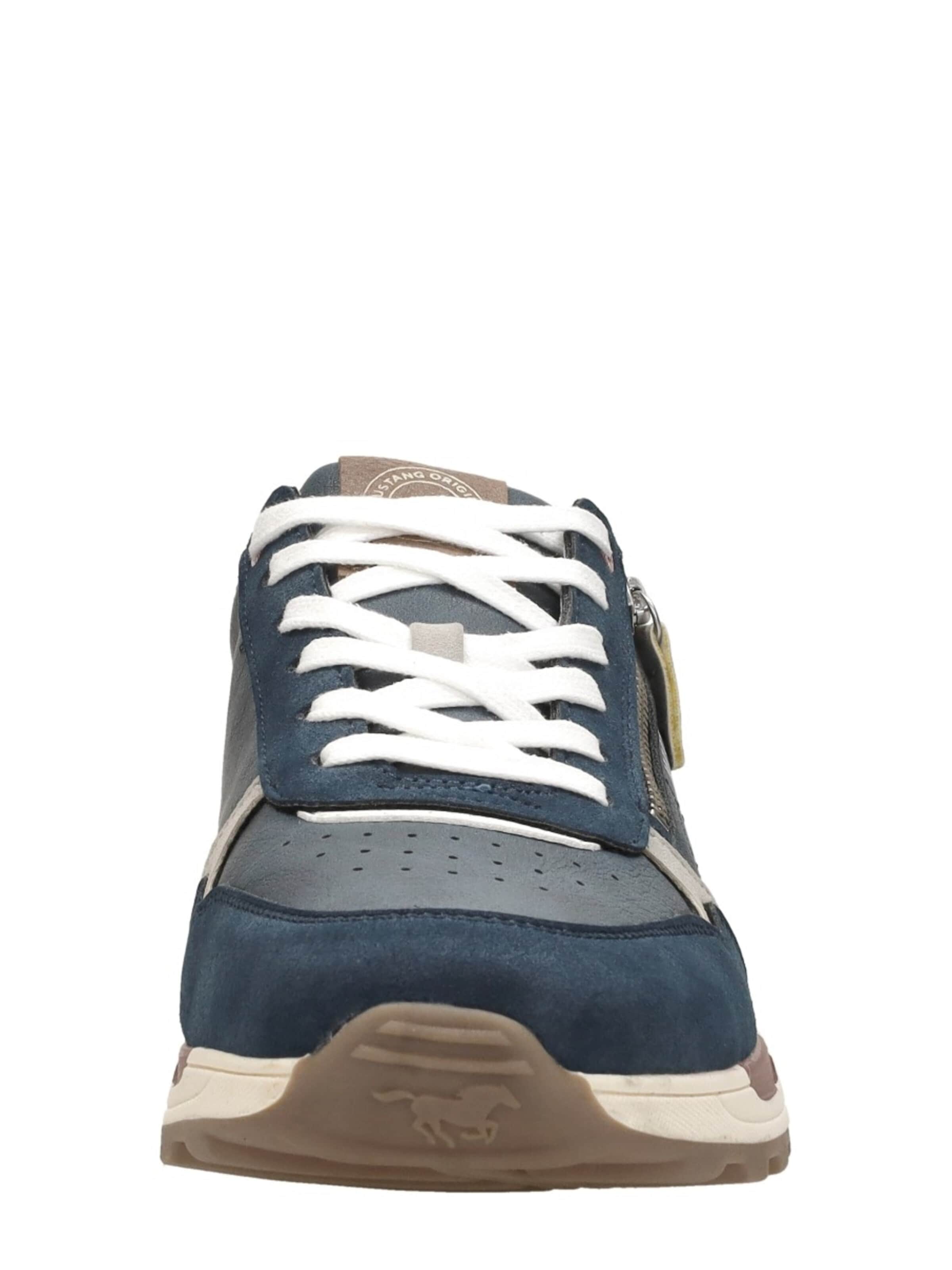Baskets basses 'Sneakers Laag' MUSTANG en bleu