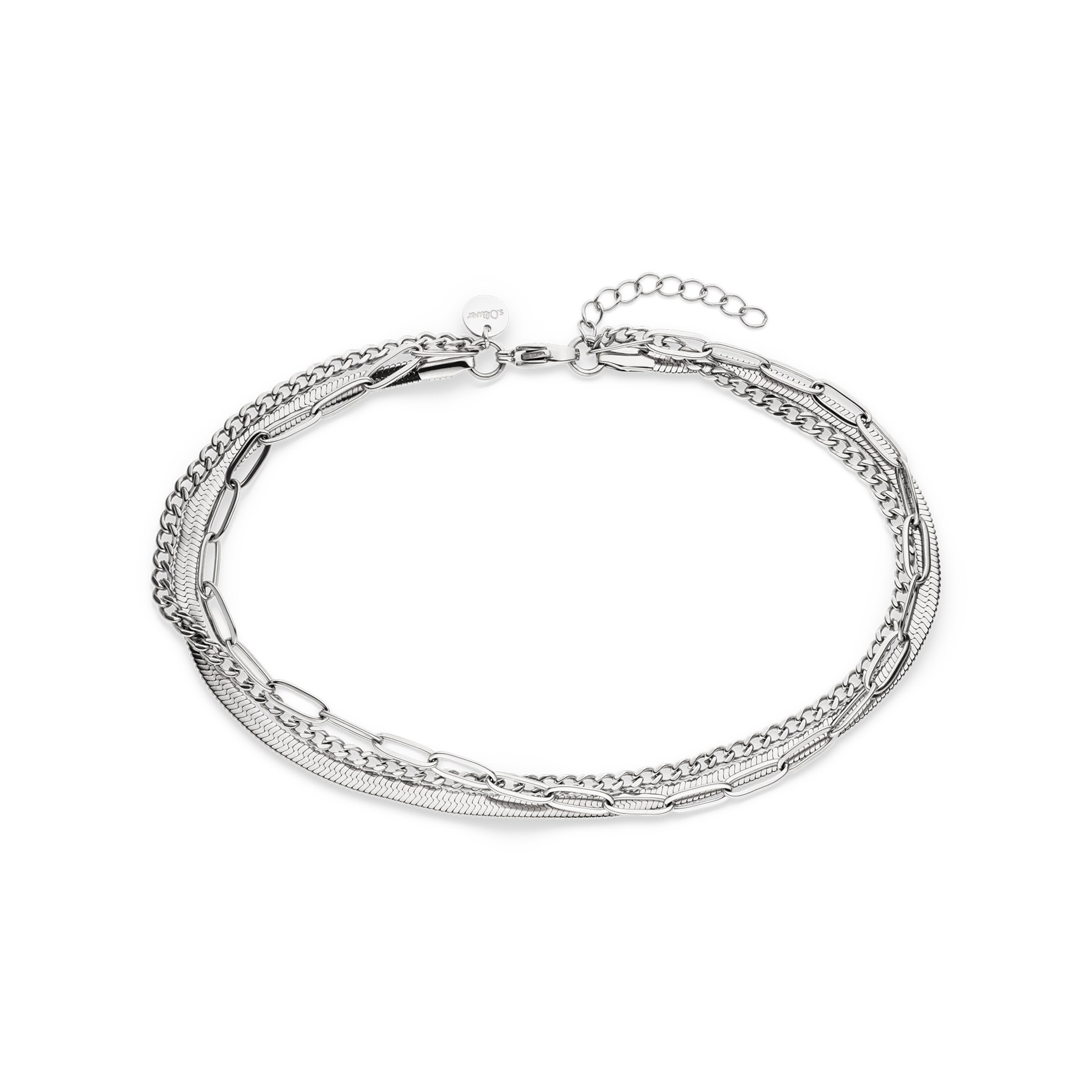 s.Oliver Fußkette in Silber: Vorderseite