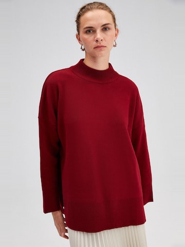 Touche Prive Gebreid vest in Rood
