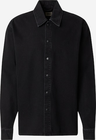 ABOJ ADEJ Regular fit Button Up Shirt 'Adi Keyh' in Black: front