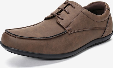 ALLTHEMEN Schnürschuh 'Stiftung' in Braun: Vorderseite