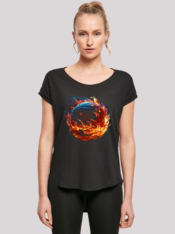 T-shirt 'Basketball' F4NT4STIC en noir : devant