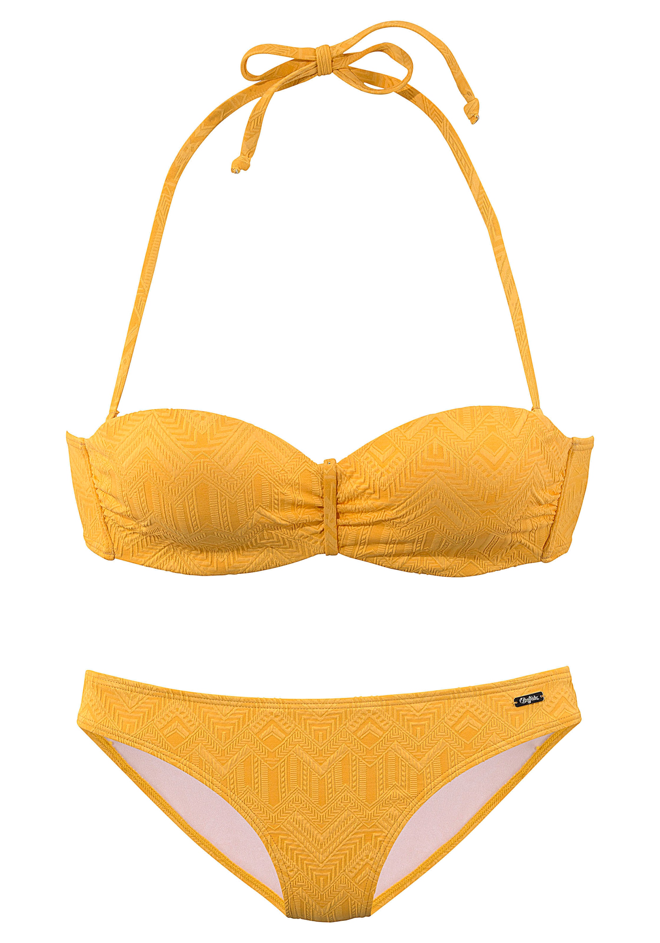BUFFALO Bandeau Bikini i gul: forside