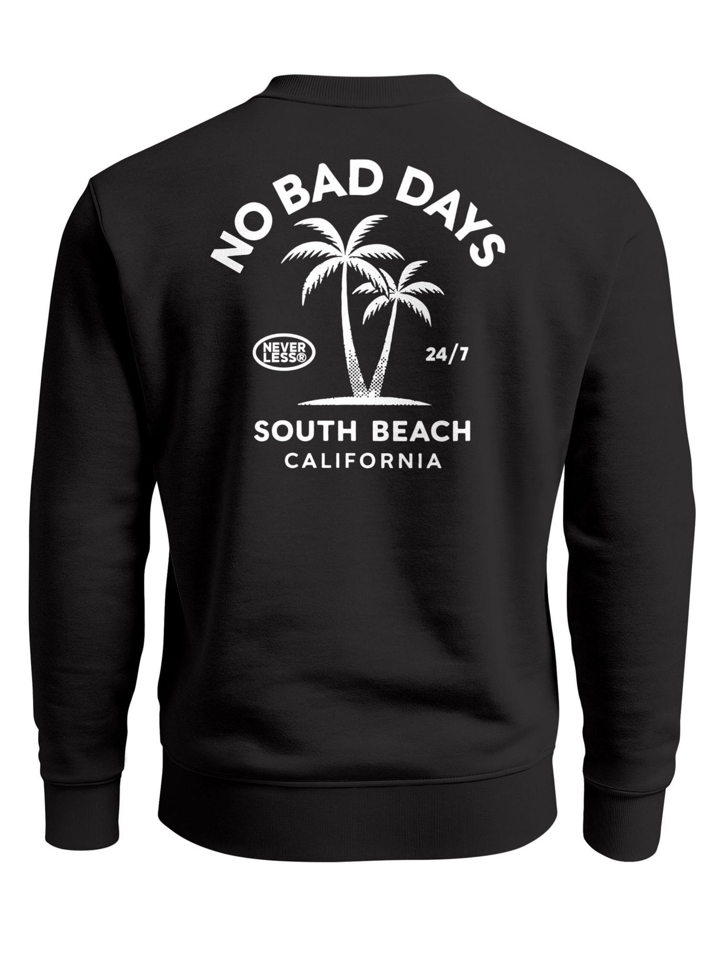 Neverless Sweatshirt 'No Bad Days' in Black