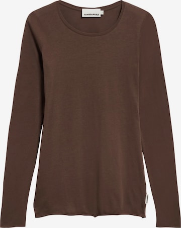 ARMEDANGELS Longsleeve EINIAARA SOFT in Braun: Vorderseite