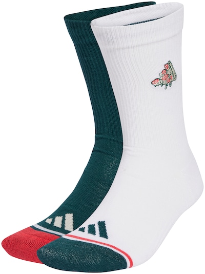 ADIDAS PERFORMANCE Sporta zeķes 'Pizza', krāsa - smaragda / sarkans / balts, Preces skats