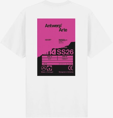 Maglietta di ARTE ANTWERP in bianco: frontale