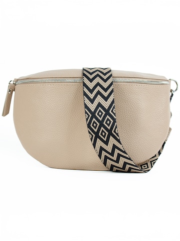 Marsupio 'THEA large' di lePelou in beige: frontale