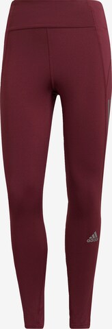 ADIDAS SPORTSWEAR Skinny Sportbroek in Rood: voorkant