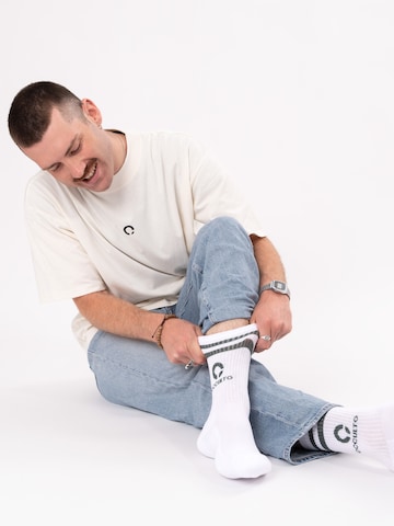 Occulto Athletic Socks 'Ray' in White