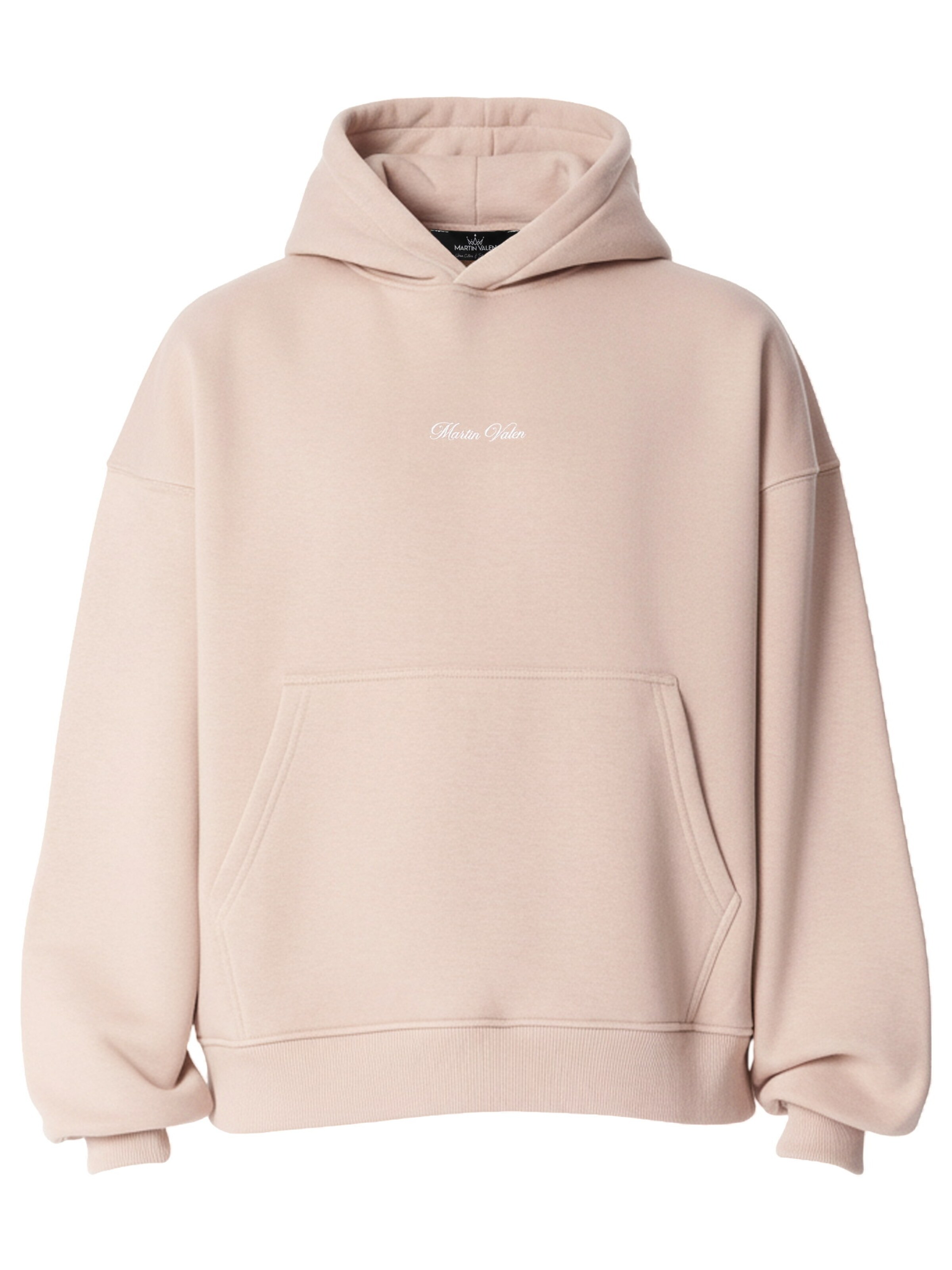 Sweat-shirt MARTIN VALEN en beige : devant