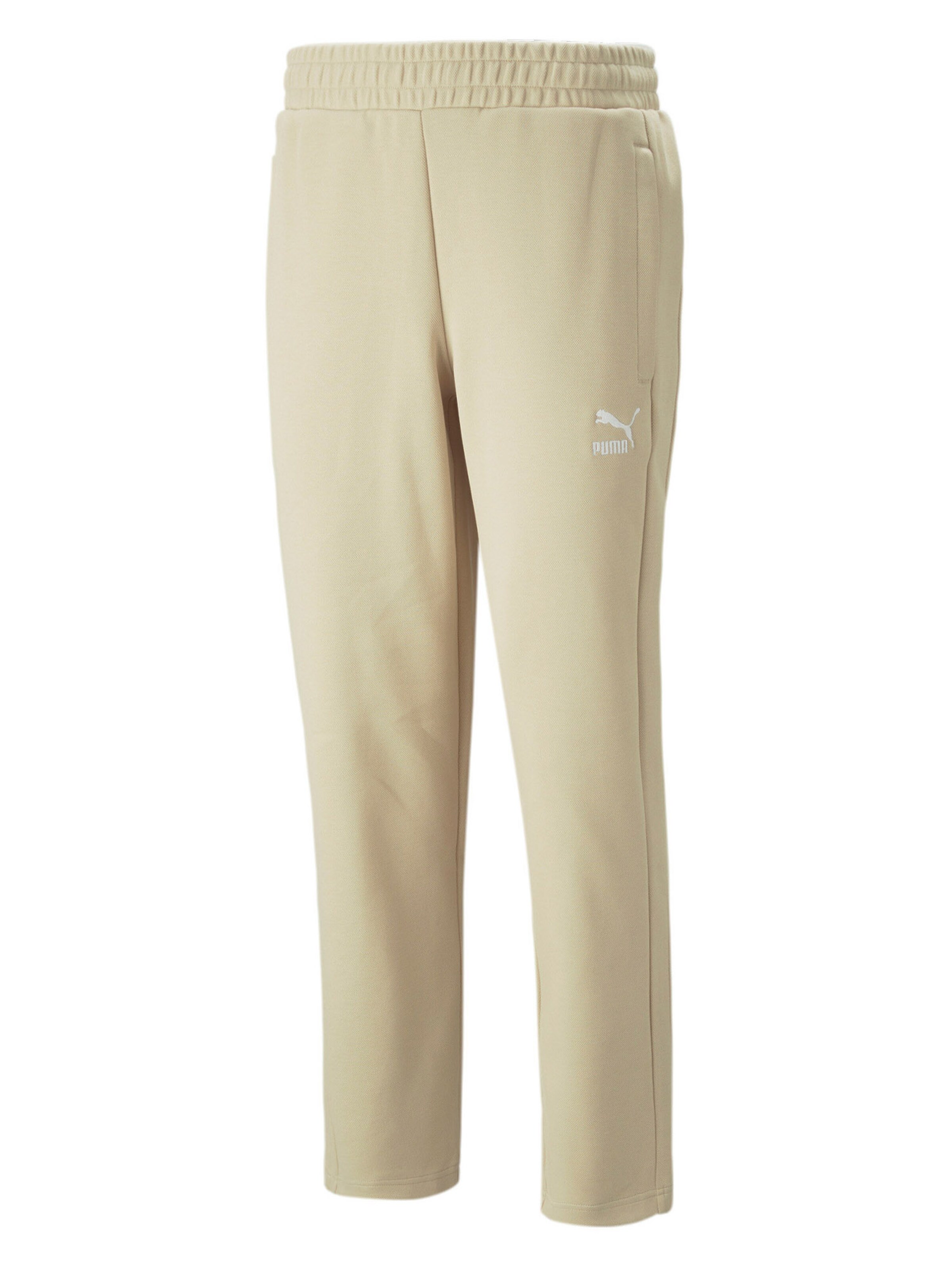 Pantaloni 'T7' PUMA di colore beige chiaro / bianco, Visualizzazione prodotti