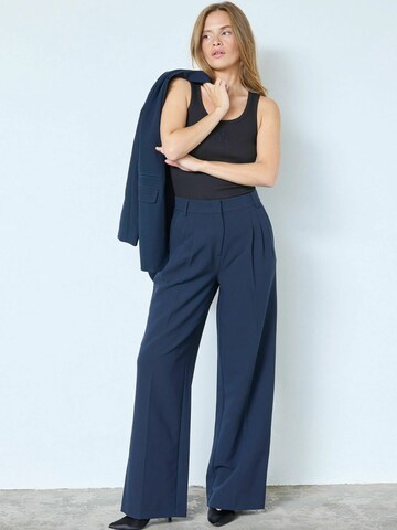 Wide Leg Pantalon 'CCVola' co'couture en bleu