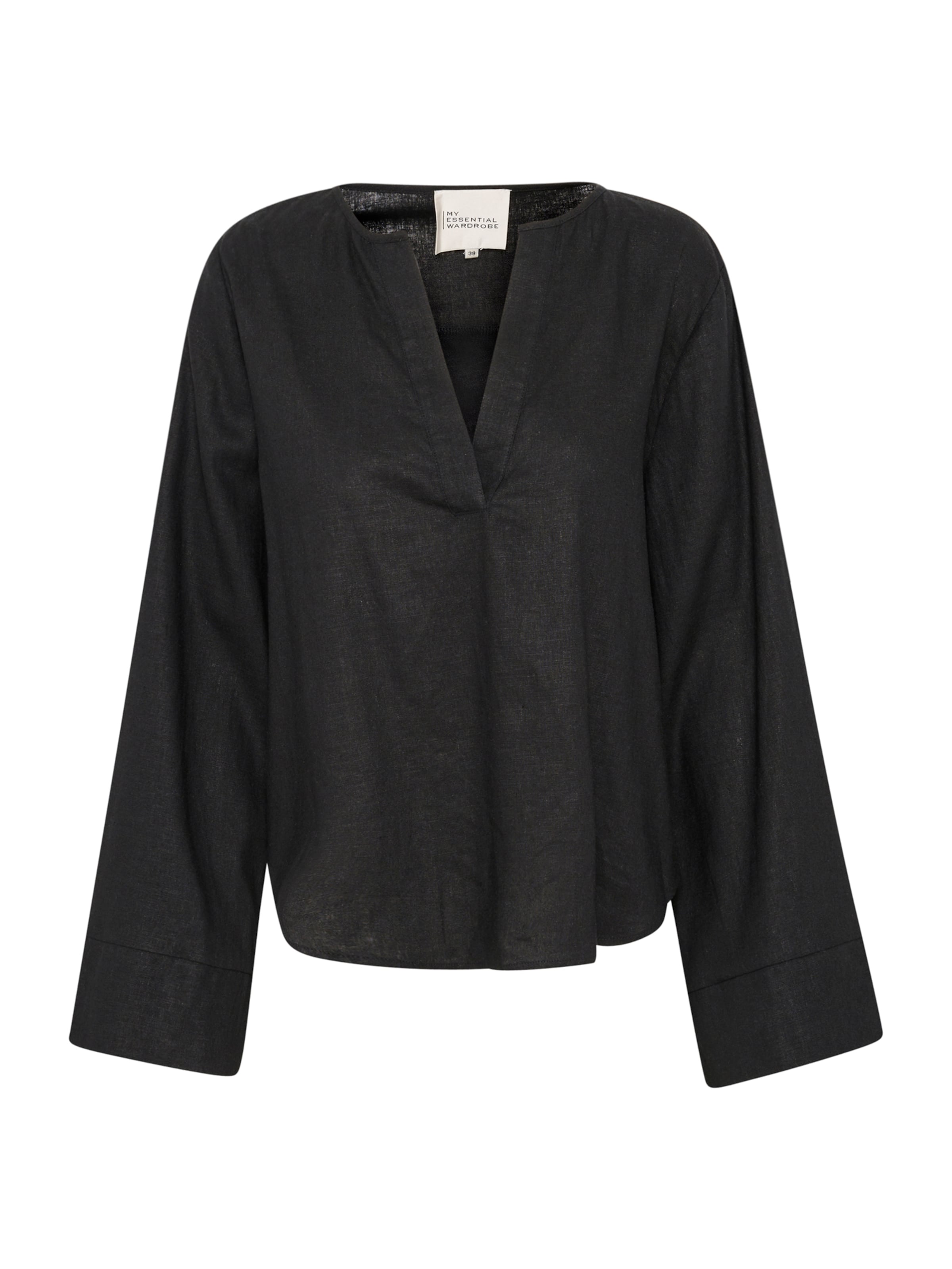 My Essential Wardrobe Blúzka 'Dias' - Čierna: predná strana