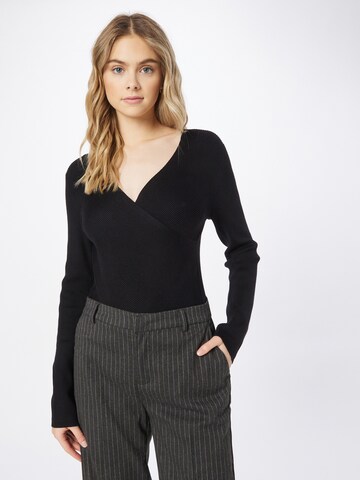 TOM TAILOR DENIM Sweater in Black: front