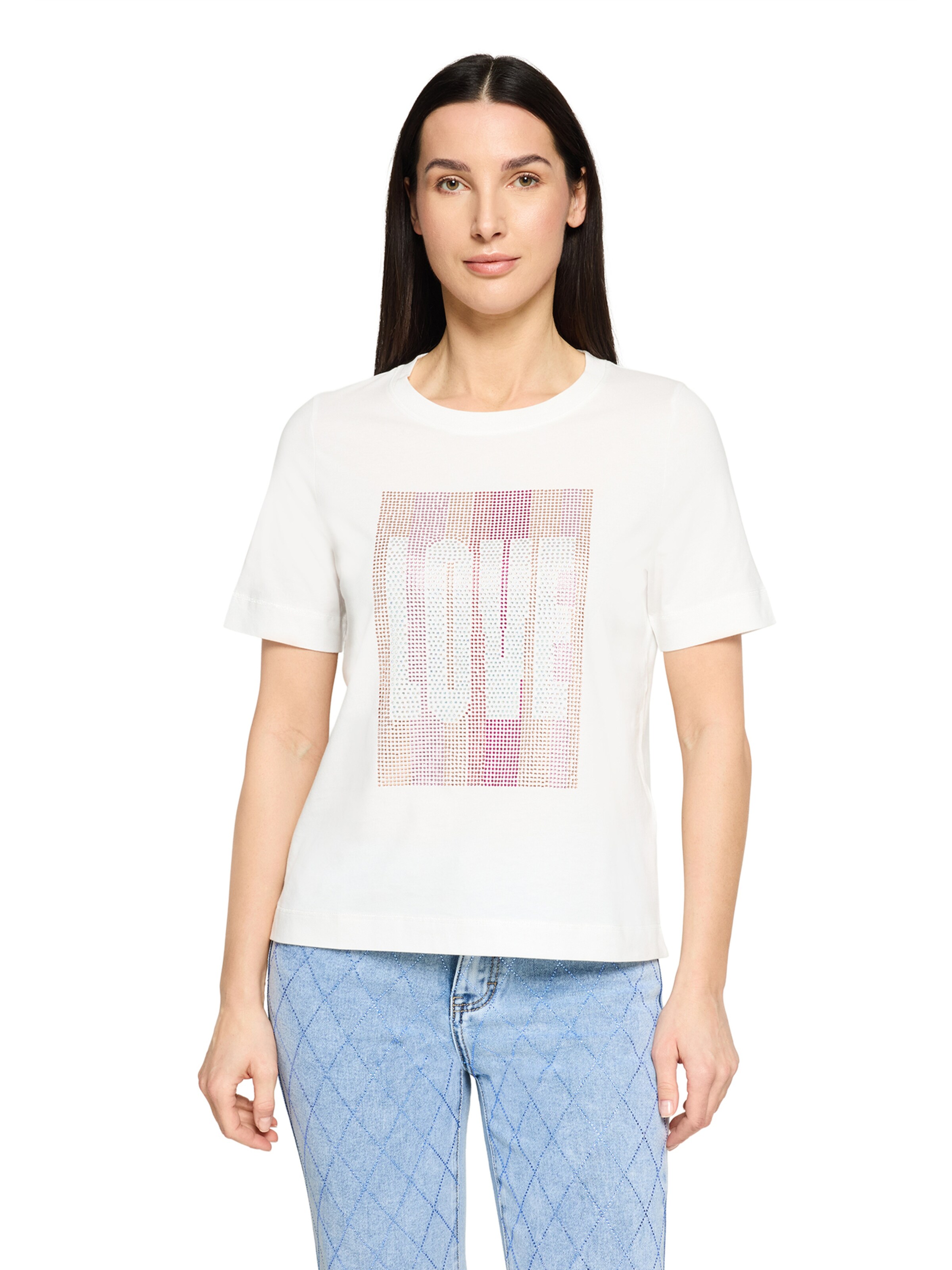 Cartoon T-Shirt in Weiß: Vorderseite