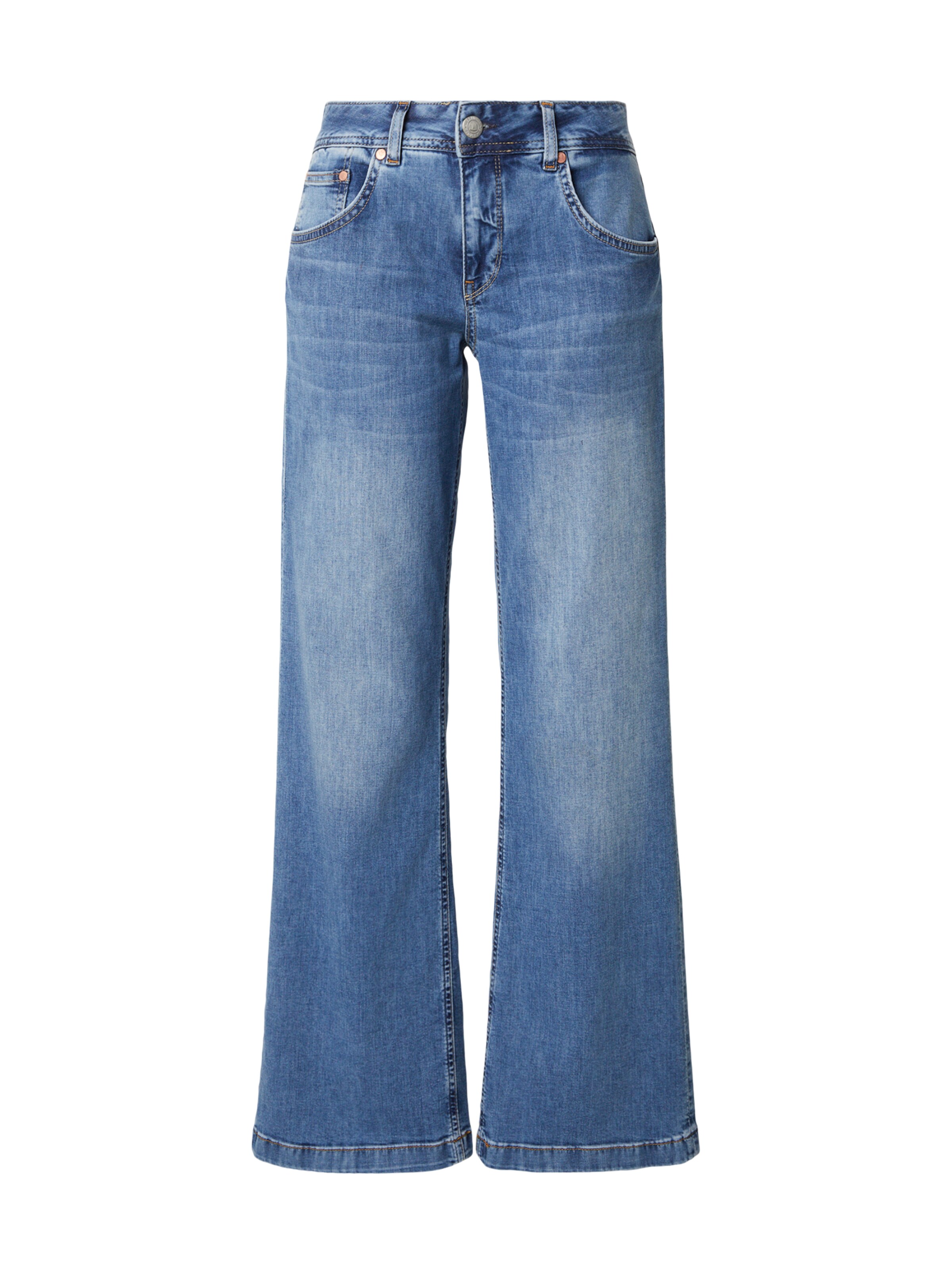 Herrlicher Flared Jeans 'Edna' in Blau: Vorderseite