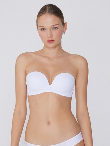 Tezenis Bandeau Bra in White: front