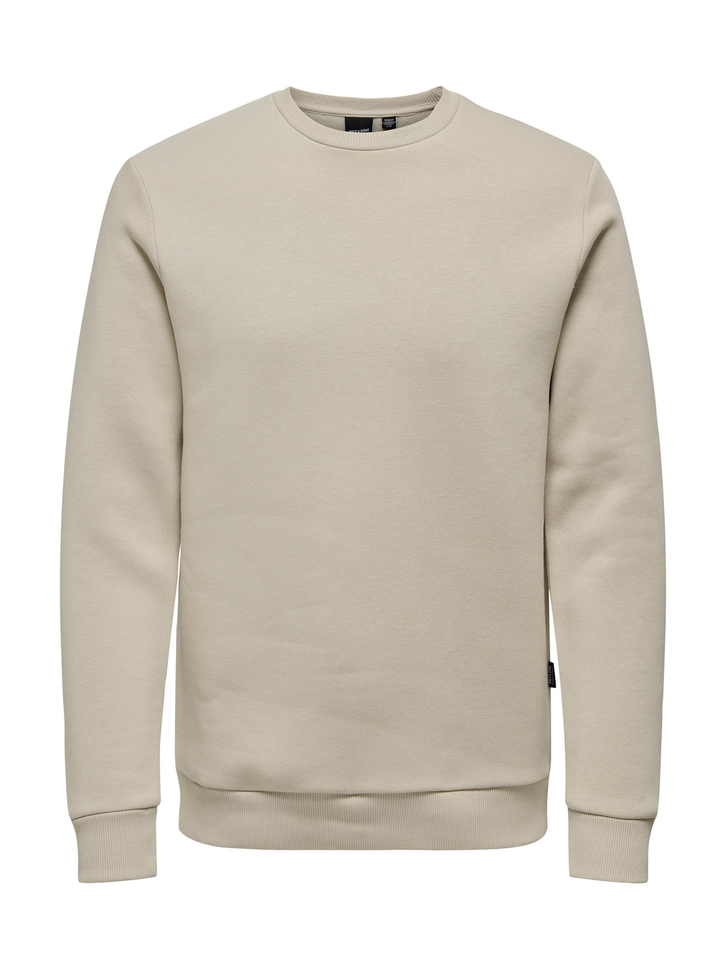 Only & Sons Sweatshirt 'Ceres'‌‌‌ in Beige: Vorderseite