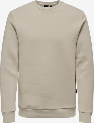 Only & Sons Sweatshirt 'Ceres' in Beige: Vorderseite