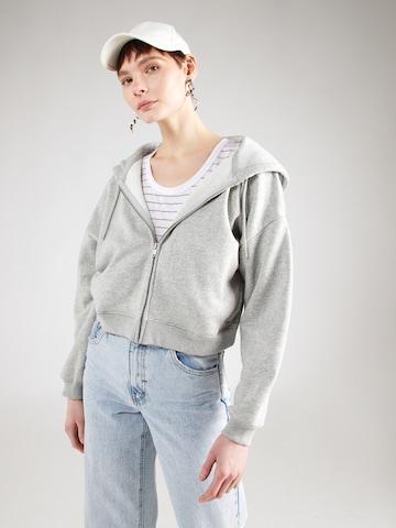 Veste de survêtement 'ABBREVIATED' GAP en gris : devant