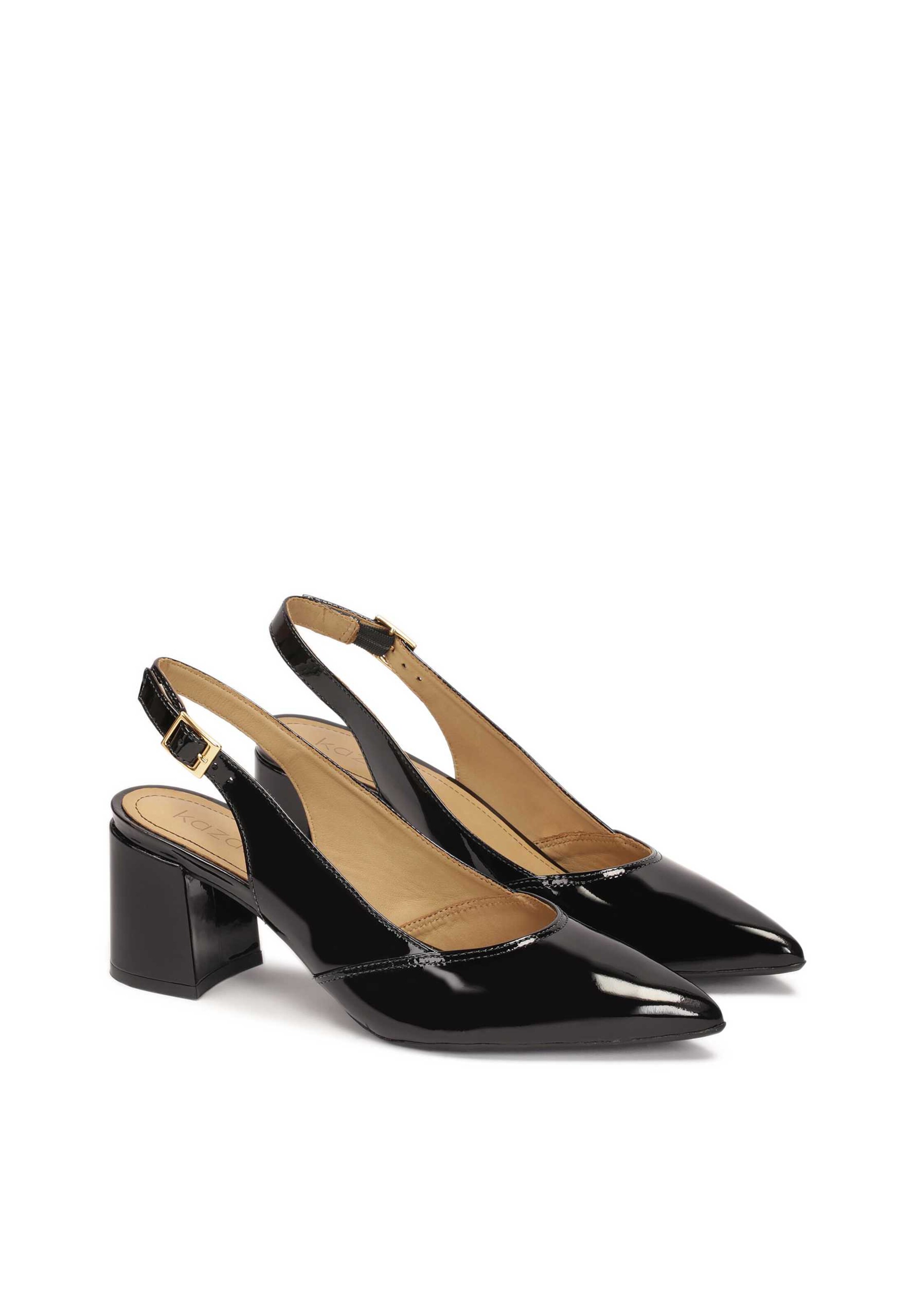 Kazar - Sapatos abertos atrás em preto