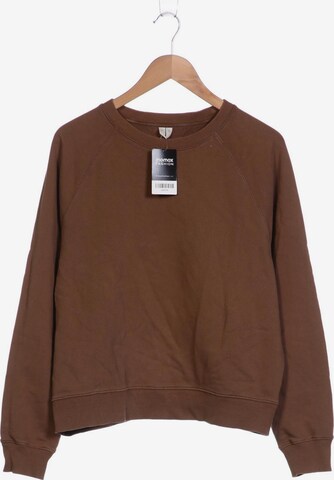 Arket Sweatshirt & Zip-Up Hoodie in M in Brown: front