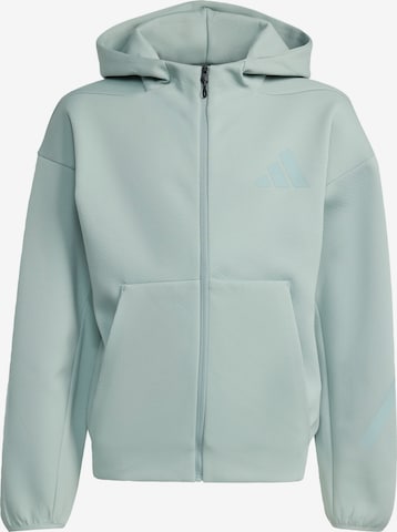 ADIDAS SPORTSWEAR Sports sweat jacket 'Z.N.E.' in Green: front