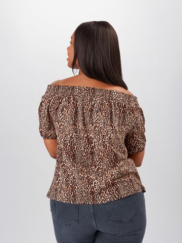 Dorothy Perkins Curve Shirt in Brown