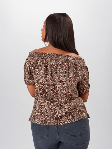 T-shirt Dorothy Perkins Curve en marron