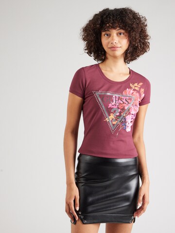 Maglietta 'PEONY' di GUESS in rosso: frontale