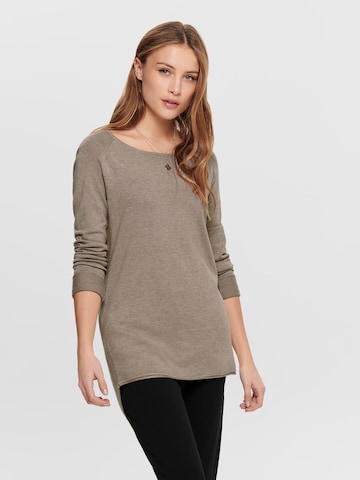 ONLY Sweater 'Mila' in Brown: front