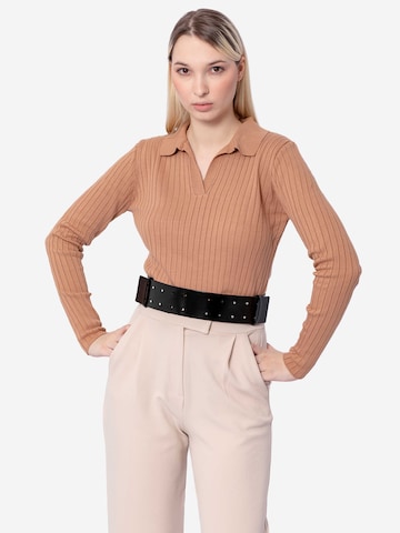 Haute Cuir Riem 'Myrrha' in Zwart