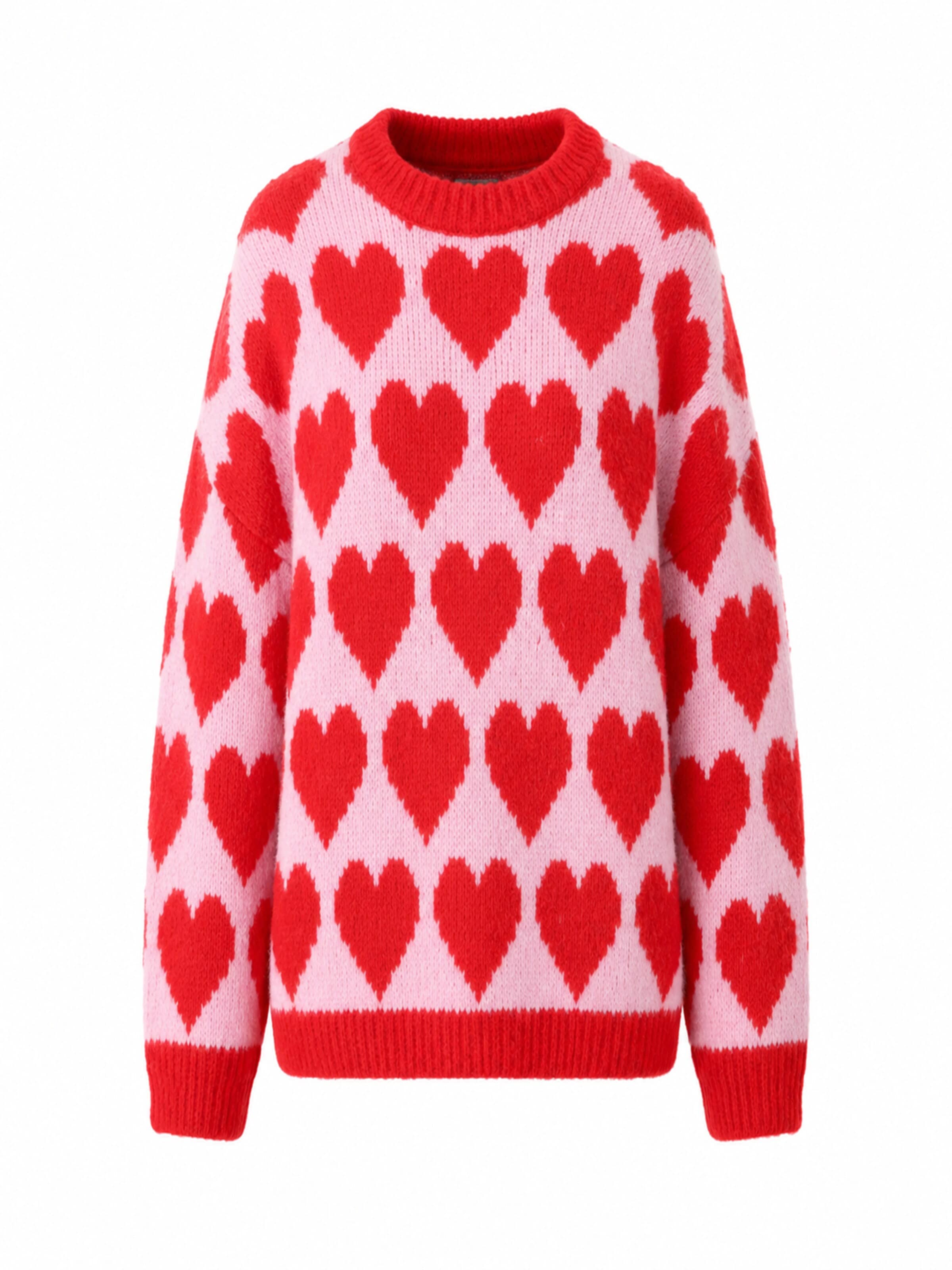 Pullover extra large di UNICORN in rosso: frontale