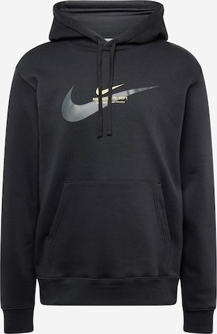 Nike Sportswear Суичър в черно: отпред