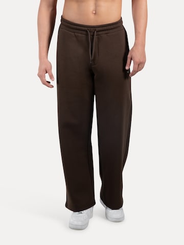 Regular Pantalon Smilodox en marron : devant