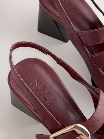 Next - Zapatos destalonado 'Forever Comfort' en rojo