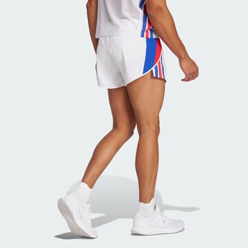 ADIDAS PERFORMANCE Regular Sports trousers 'Adizero Retro' in White