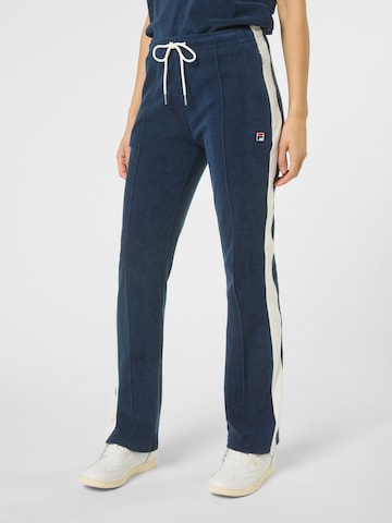 Slimfit Pantaloni 'ADRIANO slim contrast panel towelling track pants' di FILA in blu: frontale