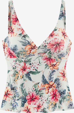 Haut de tankini LASCANA en blanc : devant