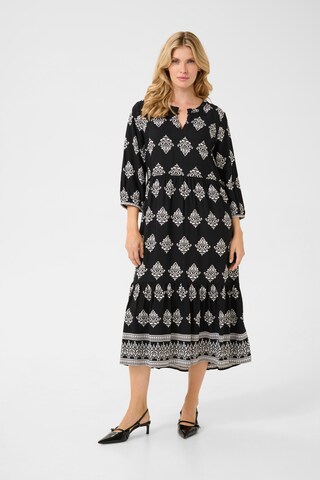 Cream Dress 'Tiah' in Black: front