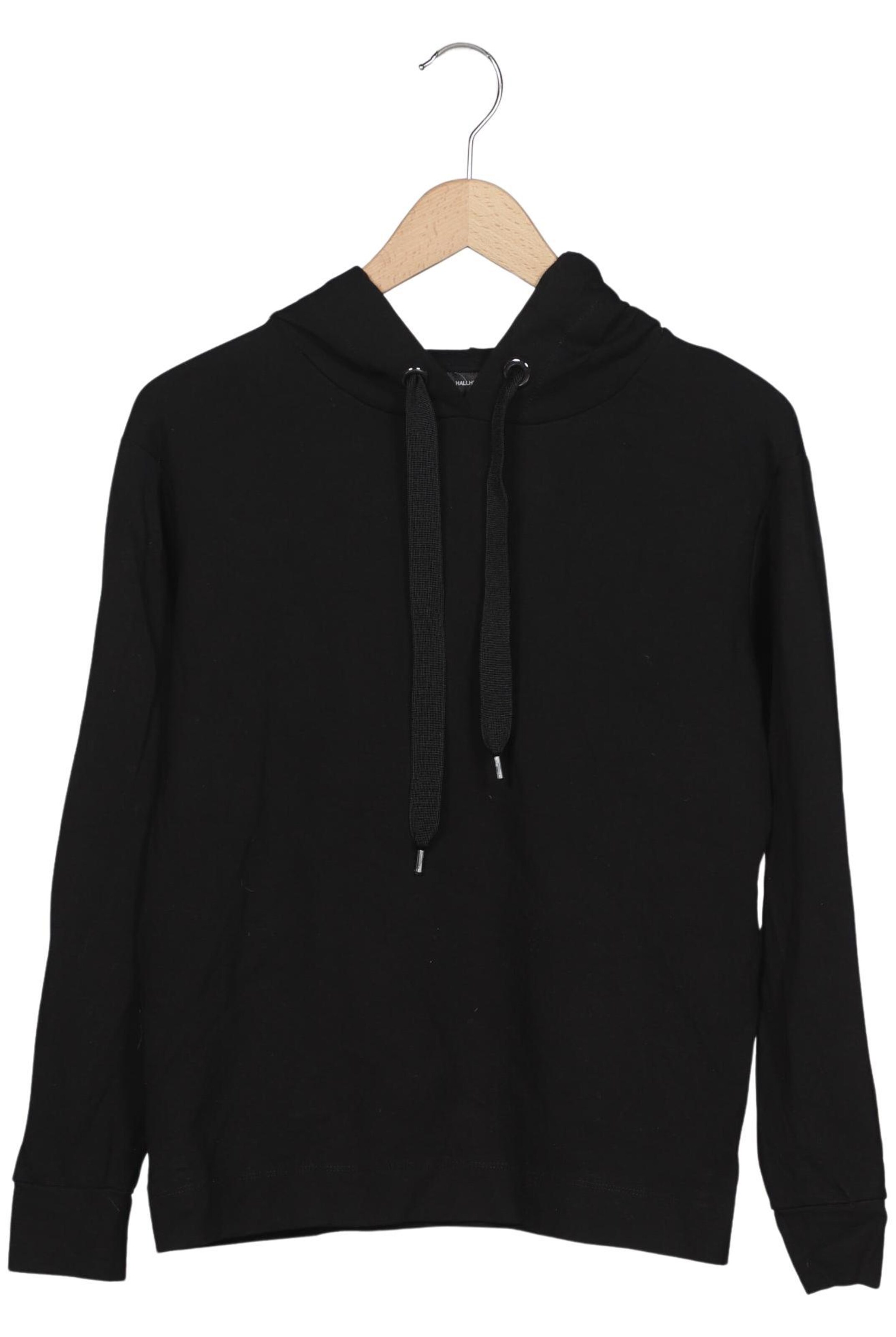 HALLHUBER Sweatshirt & Zip-Up Hoodie in XS in Black: front