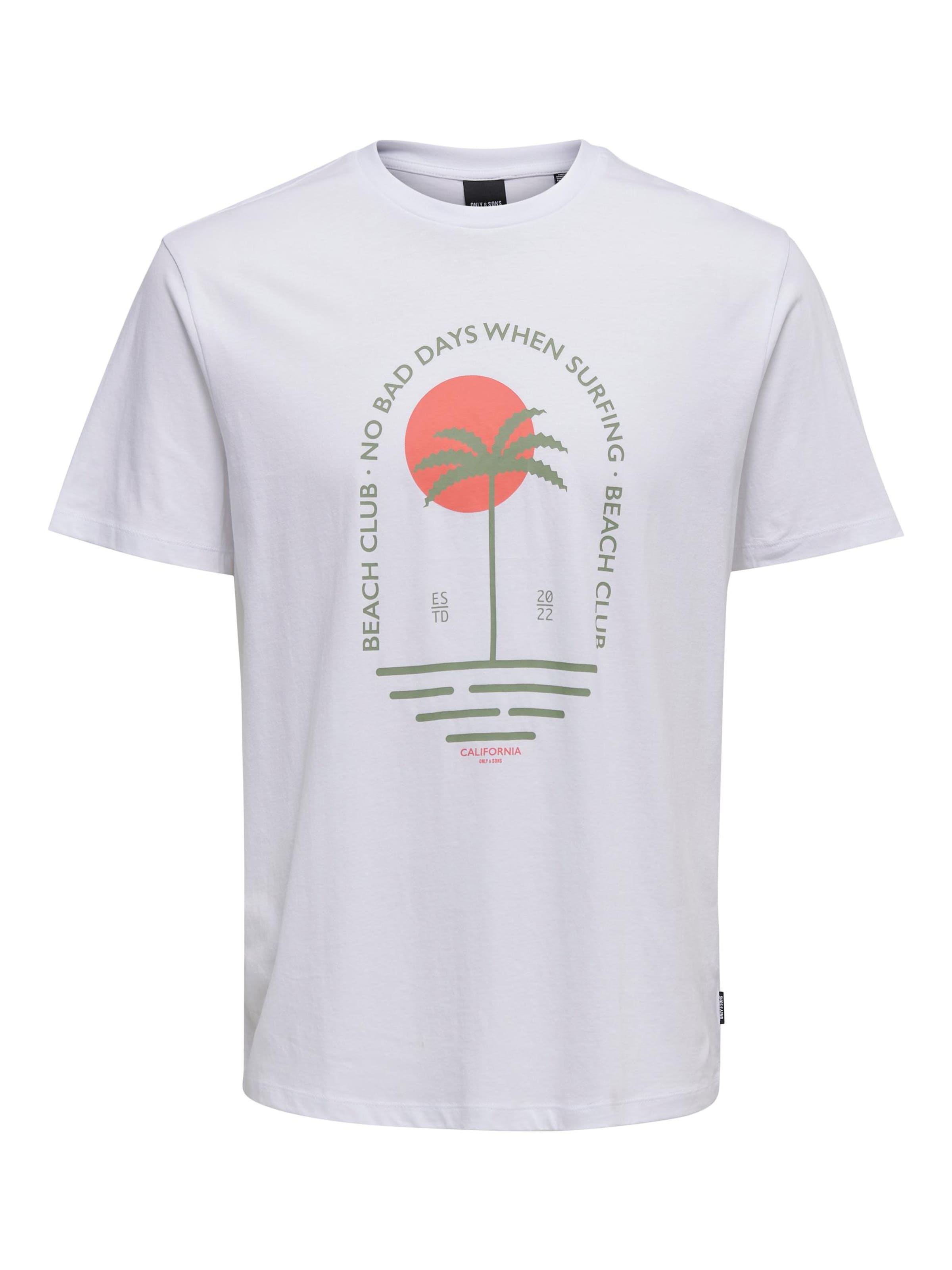 Männer Shirts Only & Sons T-Shirt 'Ilias' in Weiß - GJ42734