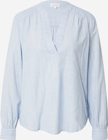 s.Oliver Blouse in Blauw: voorkant