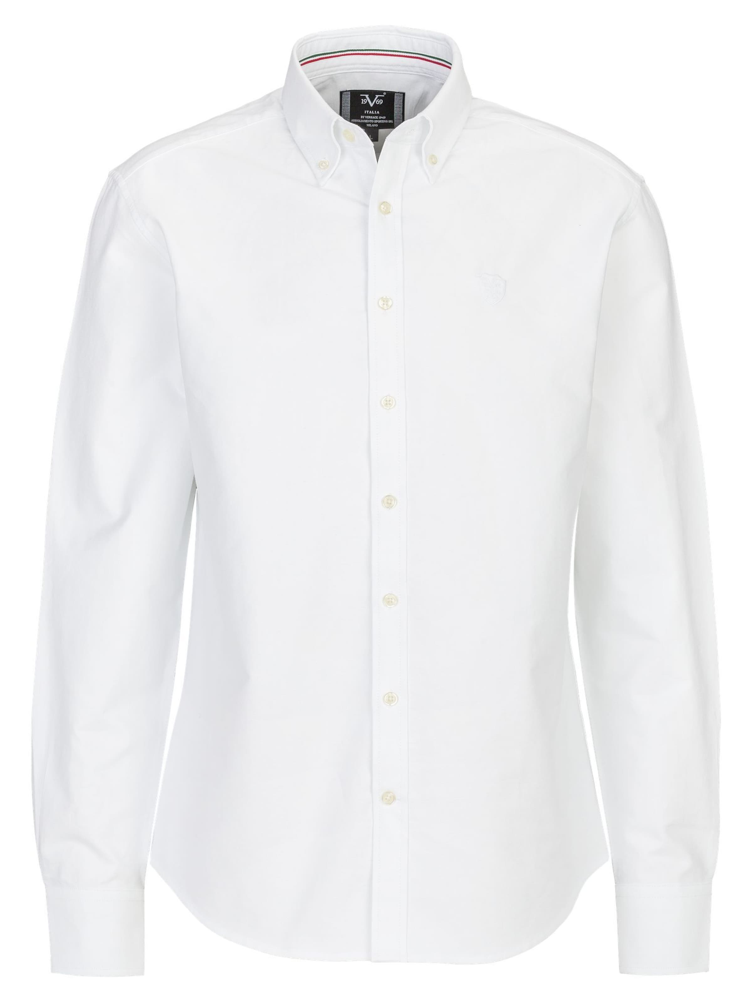 19V69 ITALIA Regular Fit Hemd 'Rocco' in Weiß: Vorderseite