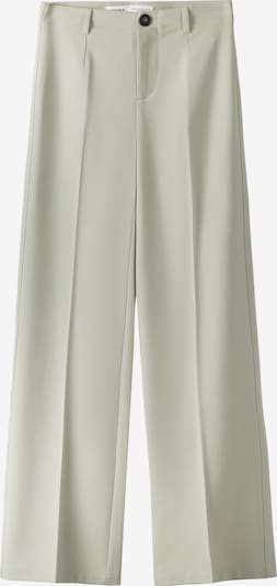 Bershka Pantalon à plis en ivoire, Vue avec produit