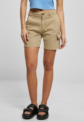 Urban Classics Regular Cargo Pants in Beige