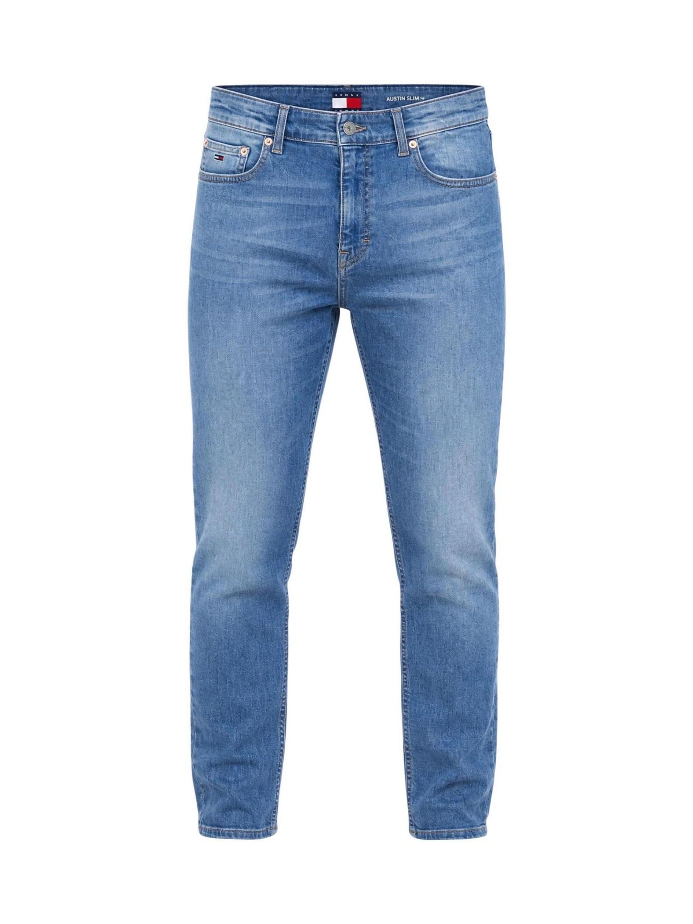 Tommy Jeans Regular Jeans 'AUSTIN' in Blauw: voorkant