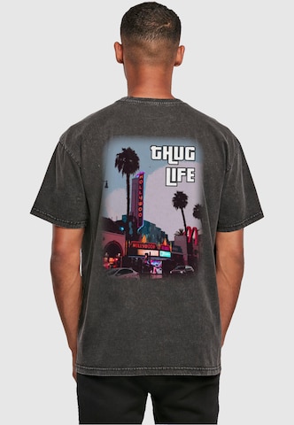 Merchcode Shirt 'Grand Thug Life' in Grau