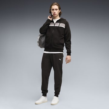 PUMA Jogginganzug in Schwarz: Vorderseite